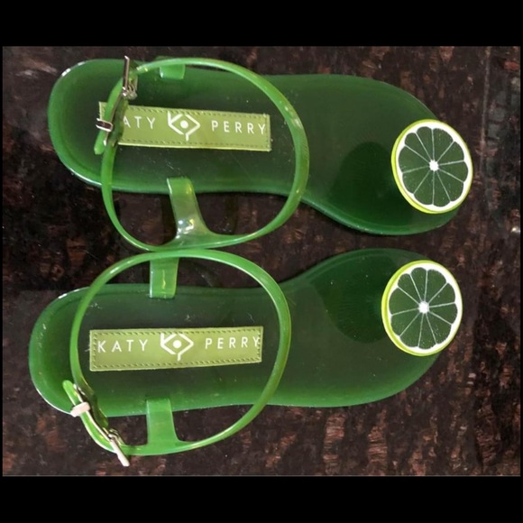 Katy Perry Lime Sandals ~ Excellent Condition ~ Size 7 - Picture 2 of 3